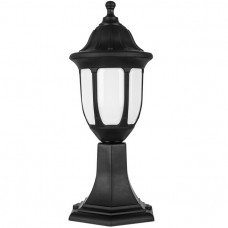 Φωτιστικό Φανάρι Κολωνάκι με ντουί E27 43cm Polycarbonate Μαύρο IP44 9-341